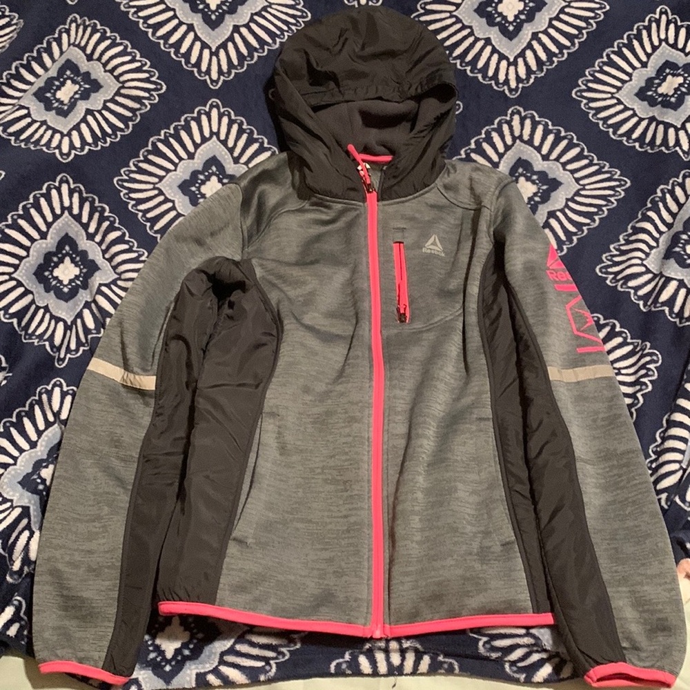 Reebok, pink and gray, womens Medium